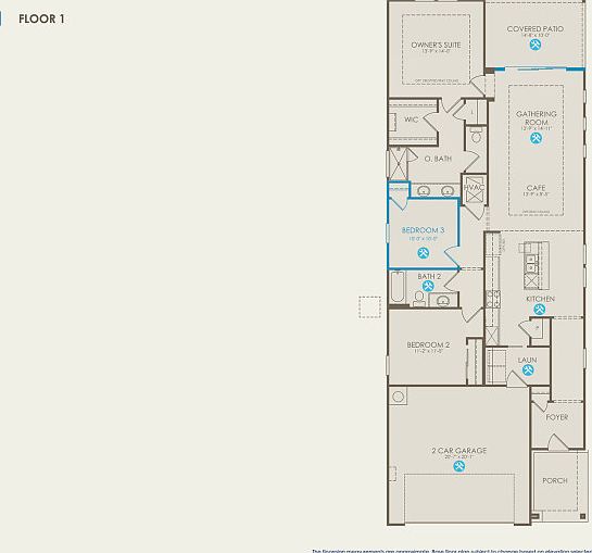 Hallmark Floor Plan, Quick Move-in Home, Floor 1