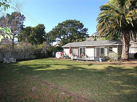 Large level back yard