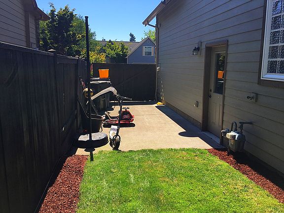 Concrete Pad Side of House