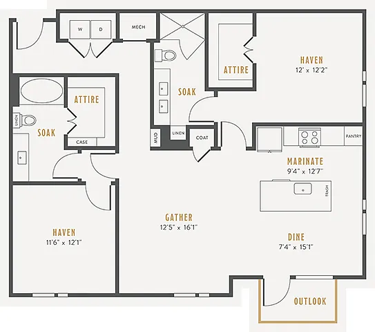 Floor plan B3