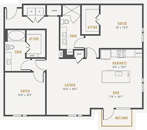 Floor plan B3