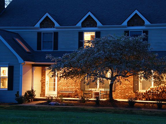 Exterior front - night