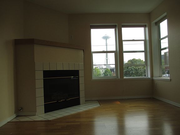 gas fireplace in living room