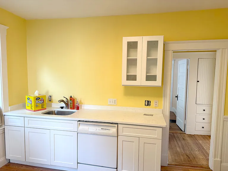 Brand New cabinets. Dishwasher is being replaced.