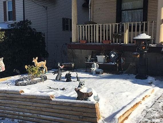 rock garden in front yard