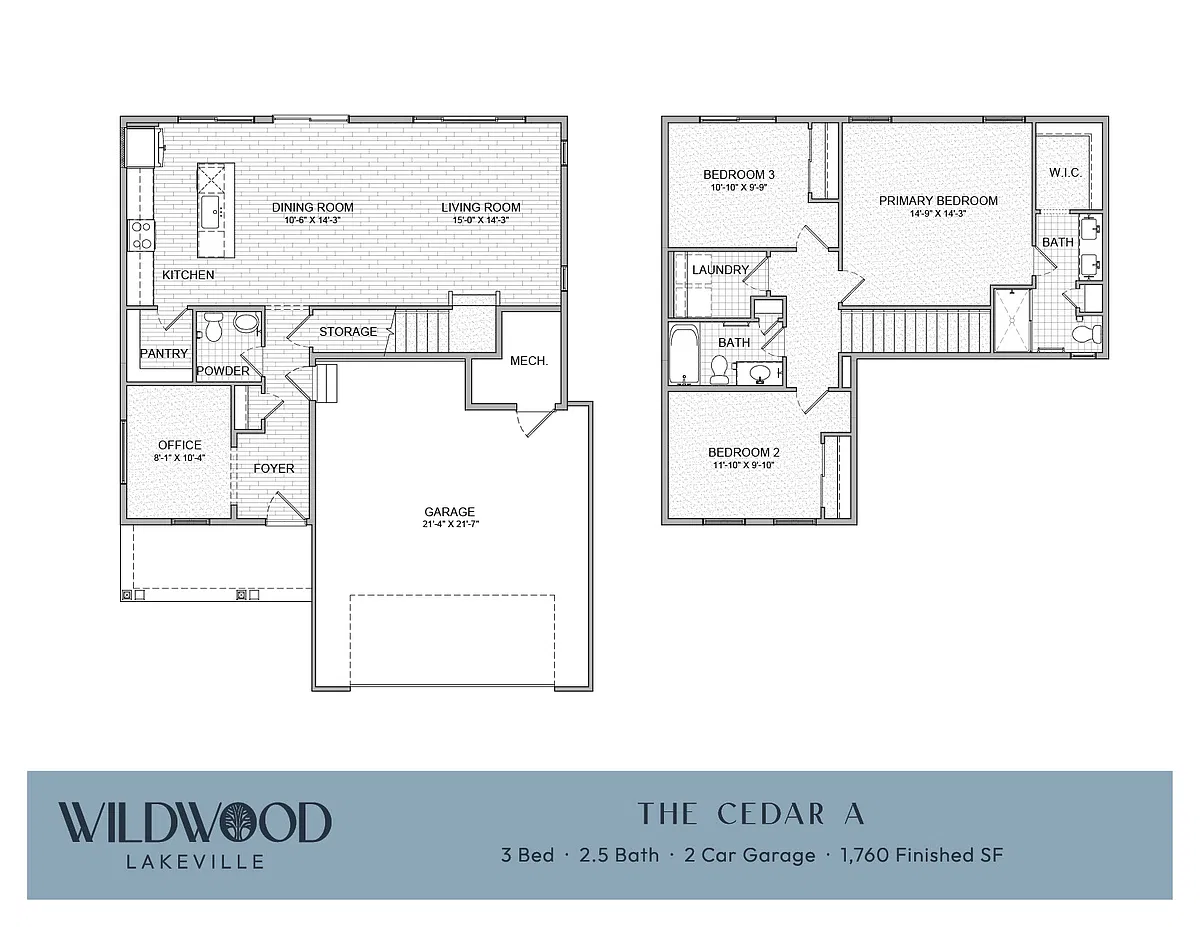 Floor plan The Cedar A - Single Family Home