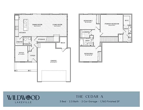 Floor plan The Cedar A - Single Family Home