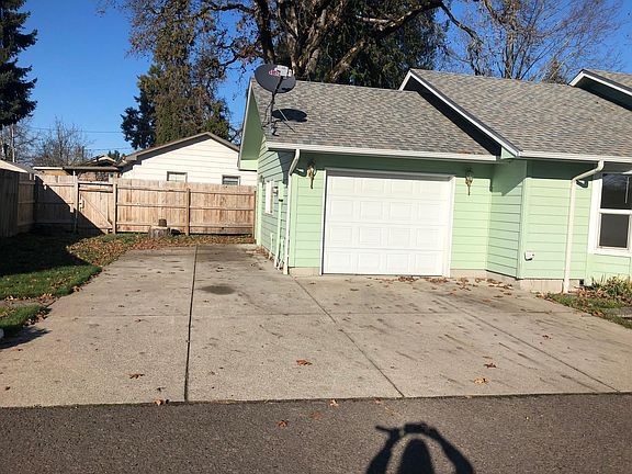 West side parking area / garage has automatic door opener.
