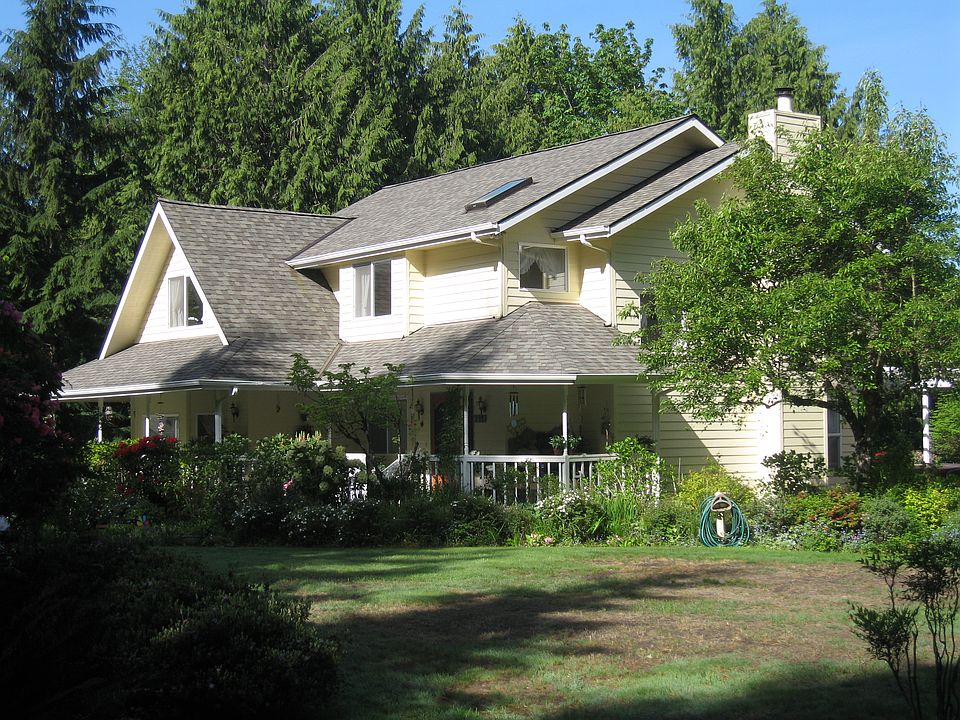Front of house and porch.