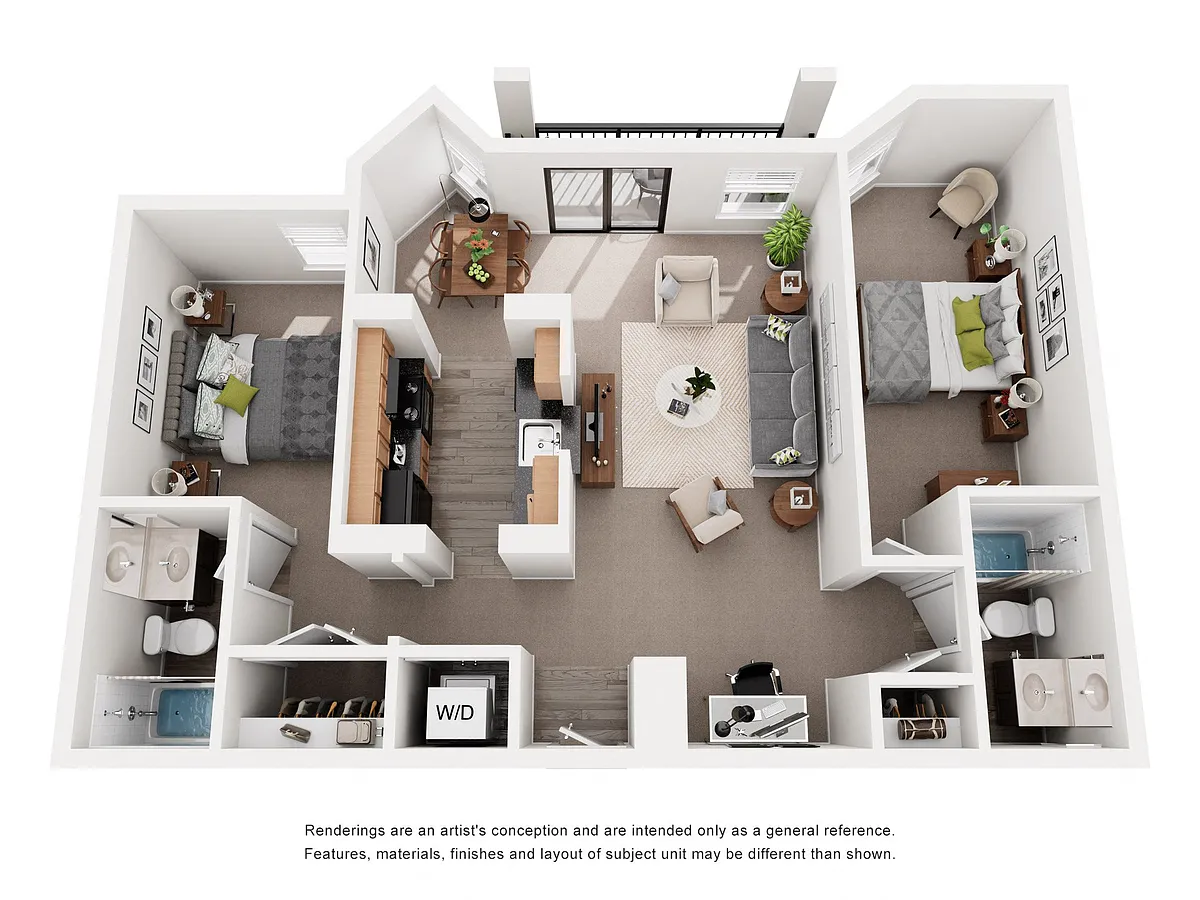 Floor plan 2 Bedroom