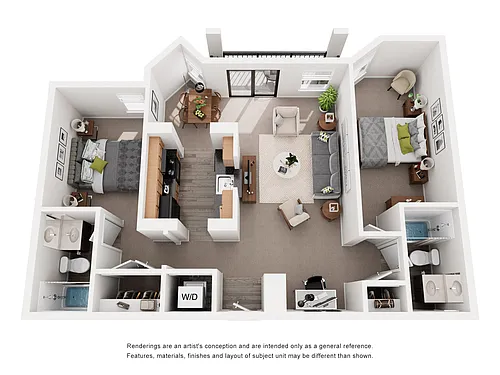 Floor plan 2 Bedroom