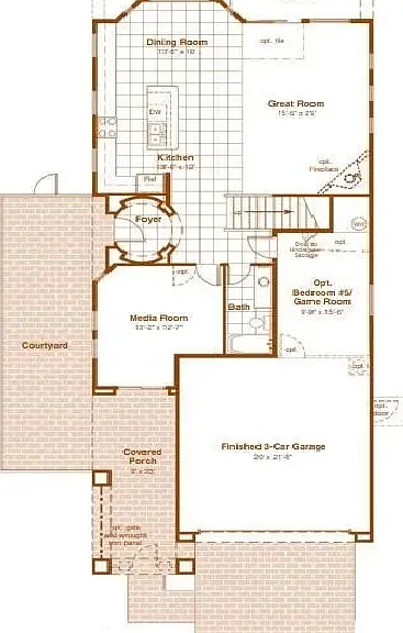 Downstairs floorplan