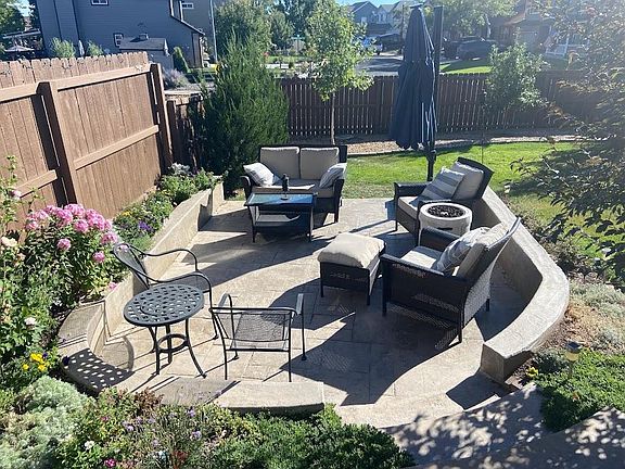 Backyard lower patio