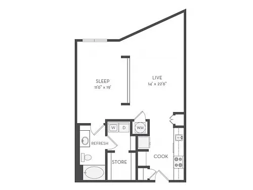 Floor plan The Wright