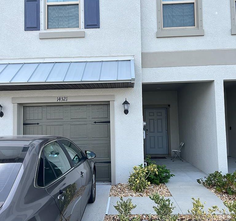 Front view of the townhouse