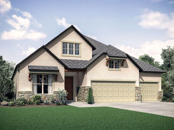 brick, stone and stucco