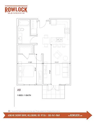 Floor plan 1X1 A8