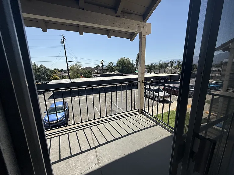 Nice shaded balcony.
