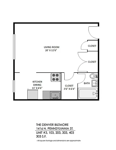 Floor plan Studio