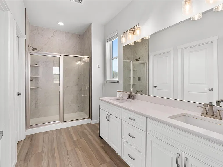 Master Bathroom with Walk-In Closet & Dual Vanity