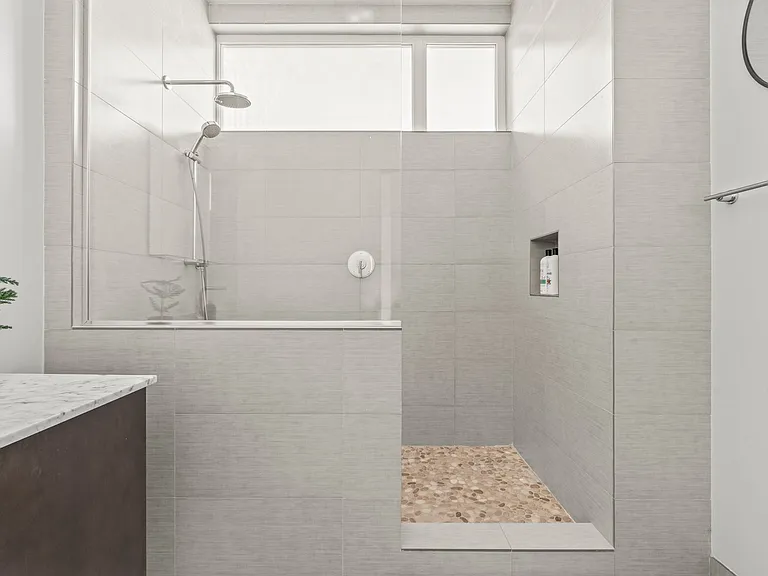 Spacious primary bathroom