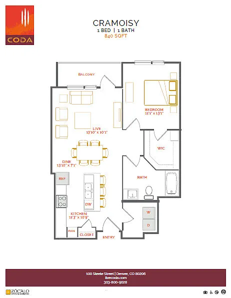 Floor plan Cramoisy