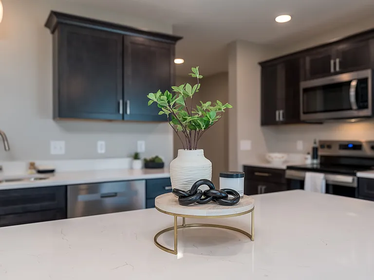 Spacious Kitchen, New Stainless Whirlpool appliances, Quartz tops, soft close drawers, walk in pantry.