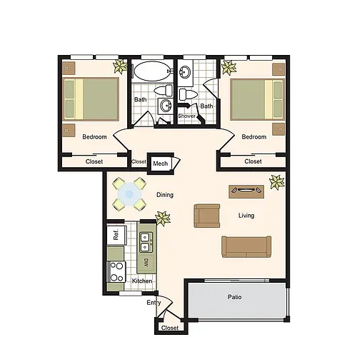 Floor plan Floorplan F