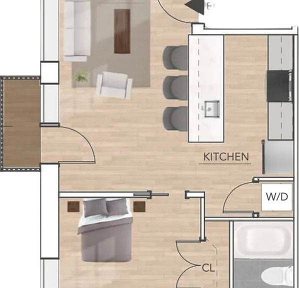 1 Bed | 1 Bath | 660 SF 1 Bed | 1 Bath | 660 SF