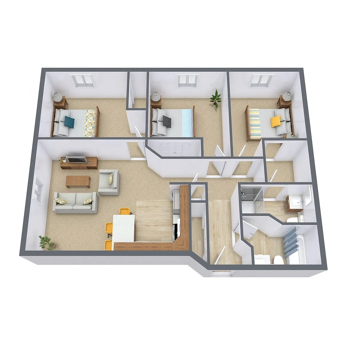 Floor plan Three Bedroom 3175A