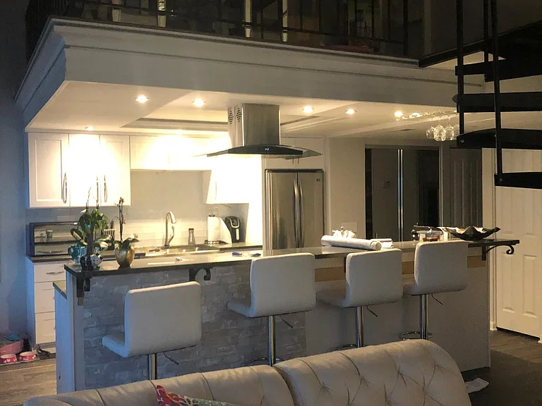 Loft over kitchen and bar
