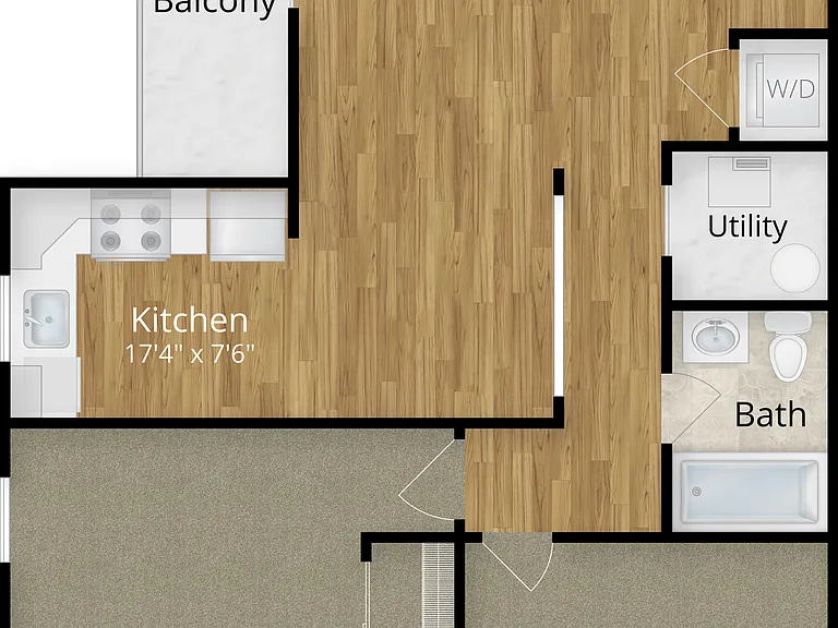 Phoenix View 2 Bedroom with Balcony Phoenix View 2 Bedroom with Balcony