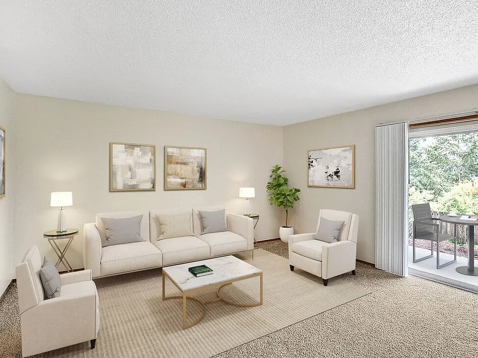 Living Room River Cliff Apartments Milwaukie Oregon