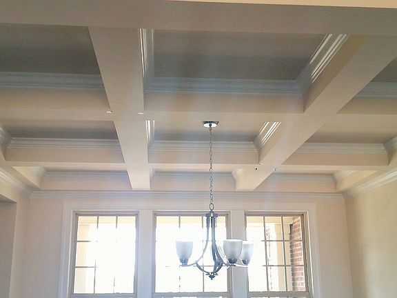 Coffered ceiling in DR