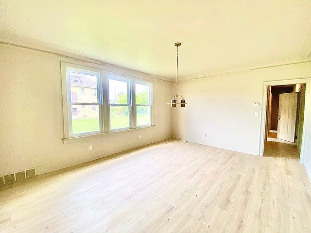 The huge dining room could also be used as a multi-purpose space.