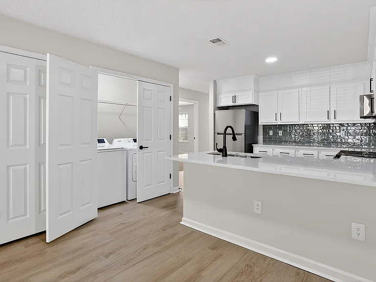 Easy-access laundry area
