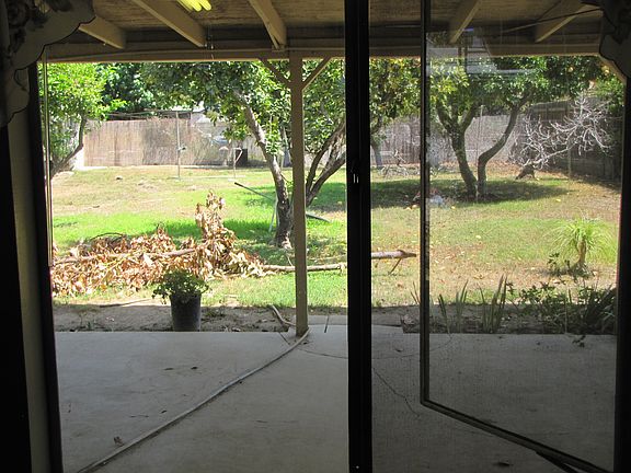 Backyard View from Kitchen