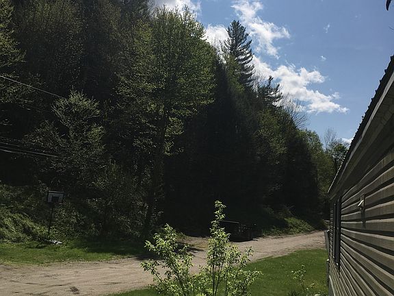 The view up the road