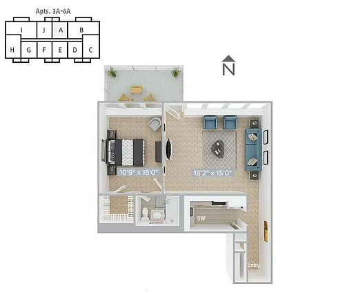 Floor plan A3-655SF-Classic