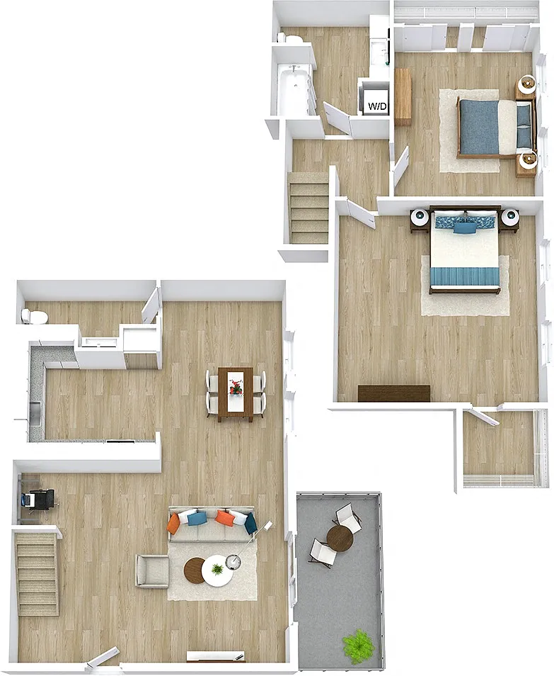 Floor plan B2 Townhome
