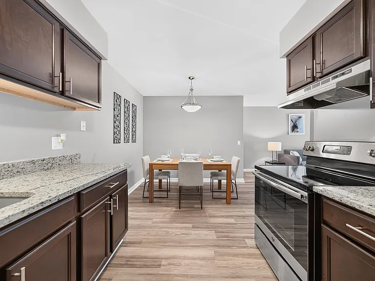 Dining Area at Lakeside Village Apartments in Clinton Township, MI.