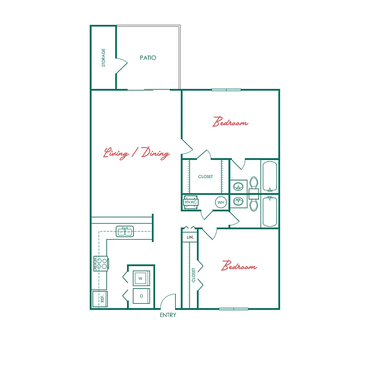 Floor plan B3 Renovated