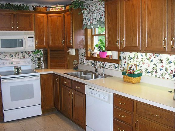 Check out the beautifully updated kitchen with lots of extras including the wo