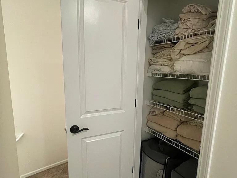extra linen closet in upstairs hallway