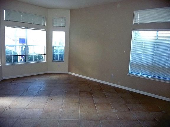 Tile floors in living room