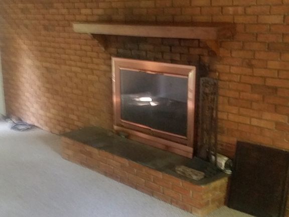 Fireplace in family room