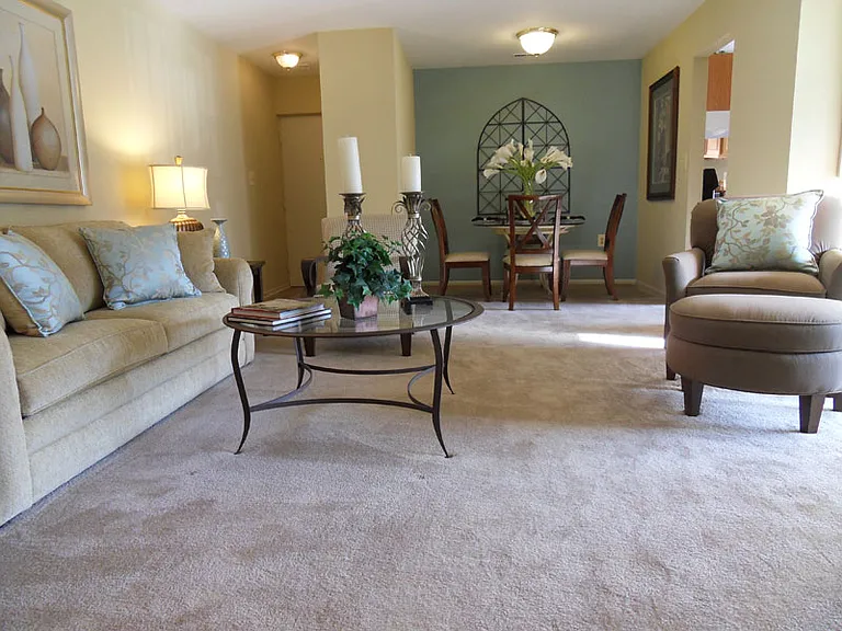 2 Bedroom 947 SF - Living / Dining Room Area