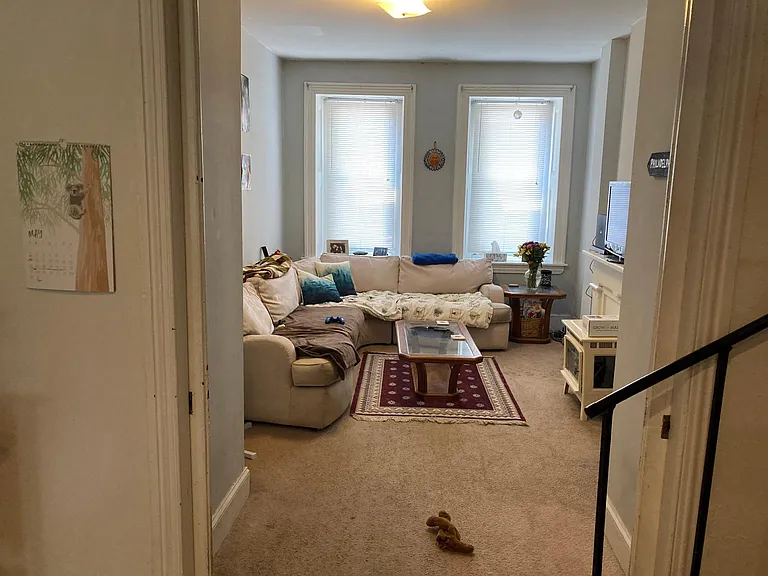 Second bedroom being used as second living room