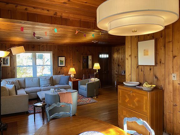 View from dining room into living room.