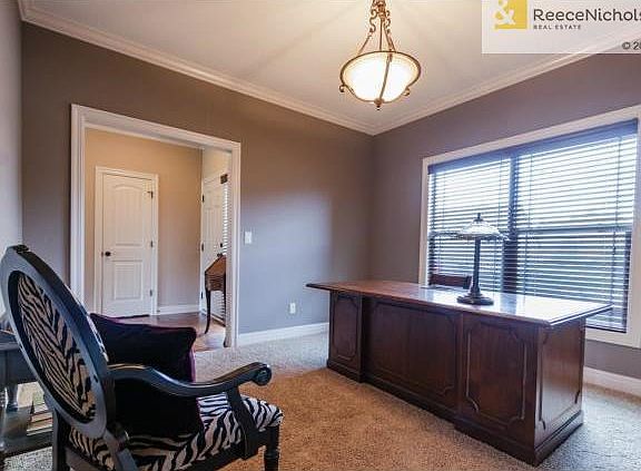 Formal dining room currently functions as office